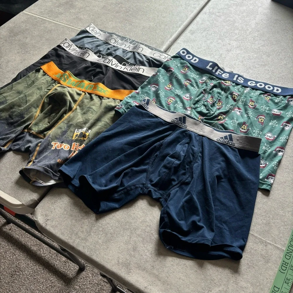 Lot of 5 mens boxer briefs